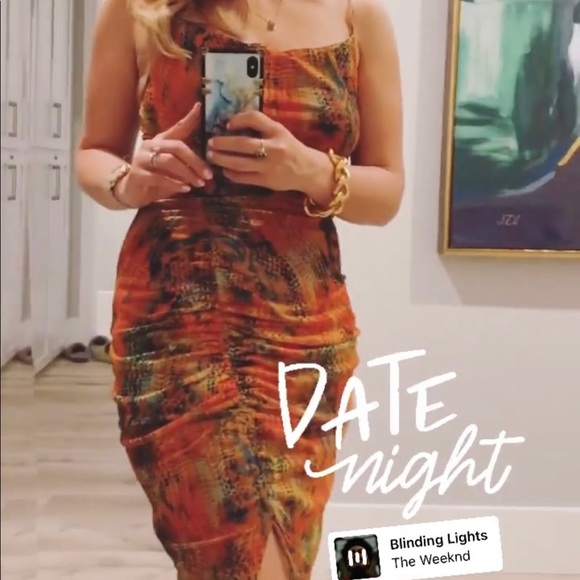 Multi Snake Print Mesh Strappy dress - Picture 6 of 6